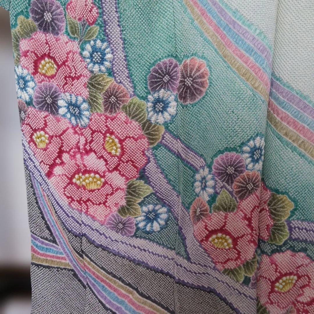 s*n様 藤娘　総絞り振袖未仕立て仮絵羽