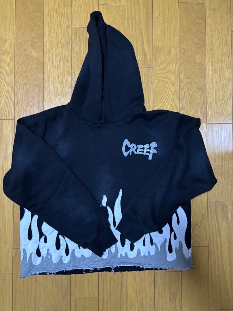トップス CREEF crop hoodie