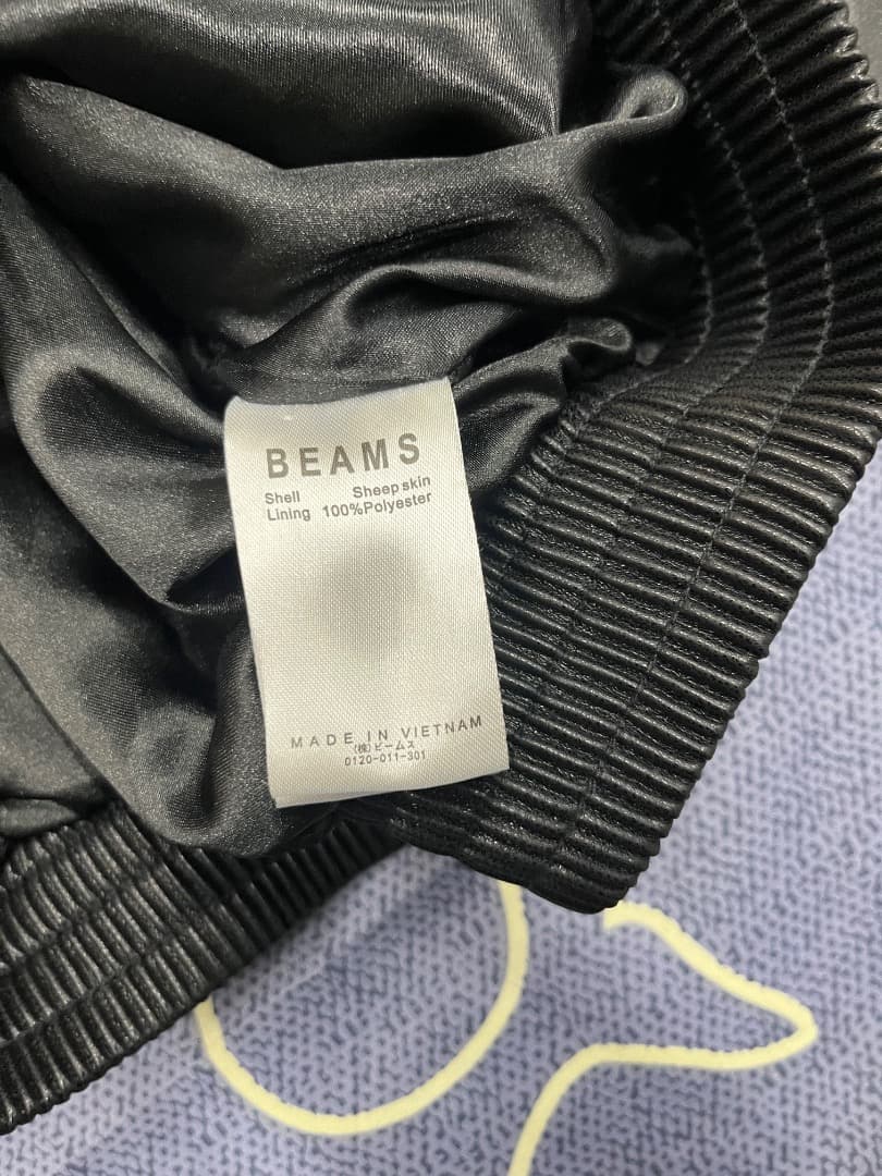 BEAMS シープ レザー ジャケット M