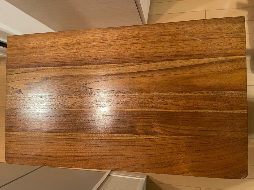 木製シンプルテーブル 引き出し付き