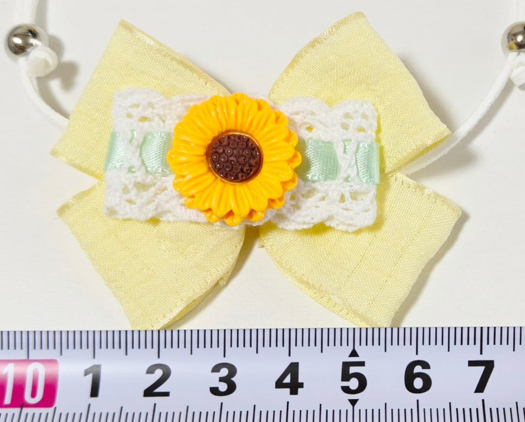 背景布夏BA④　ペット撮影用フォトブース　向日葵　ヒマワリ　トリミングチョーカー