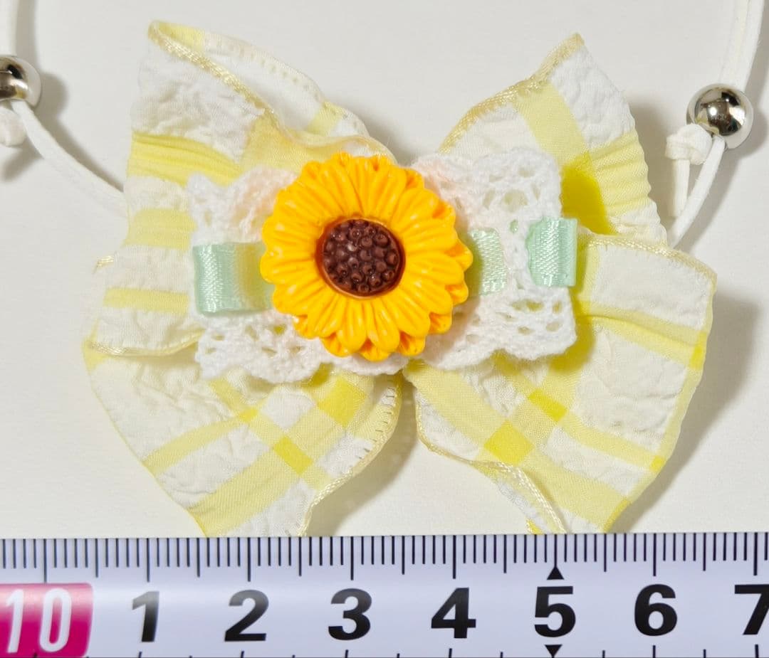 背景布夏BA④　ペット撮影用フォトブース　向日葵　ヒマワリ　トリミングチョーカー