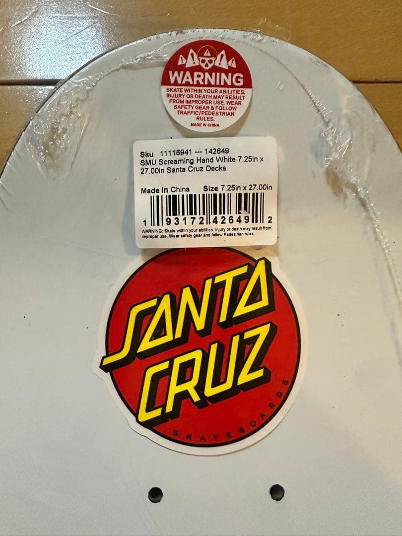 SANTA CRUZ スケートボードデッキ 7.25インチ