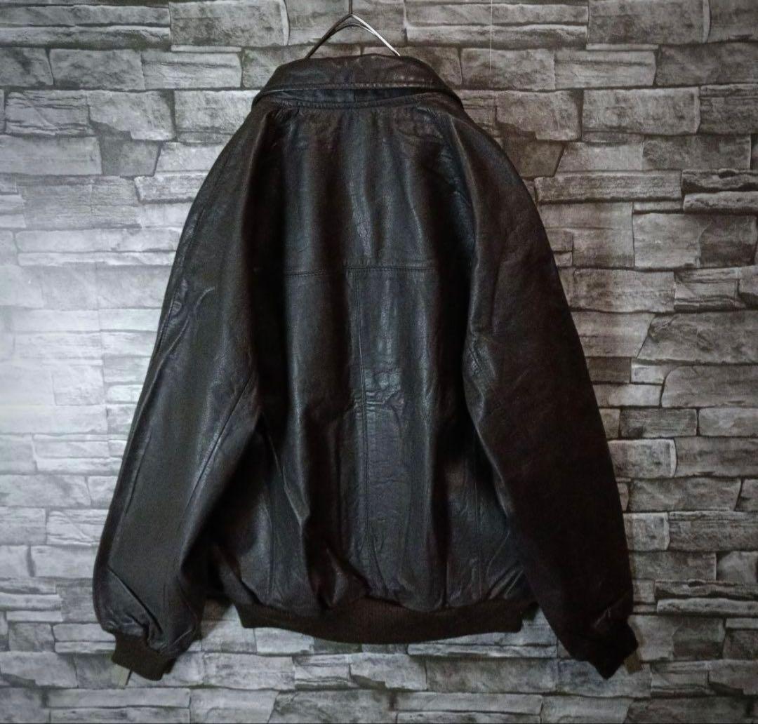 デッドストック★昭和レトロな革ジャン リアルレザージャケット 当時物