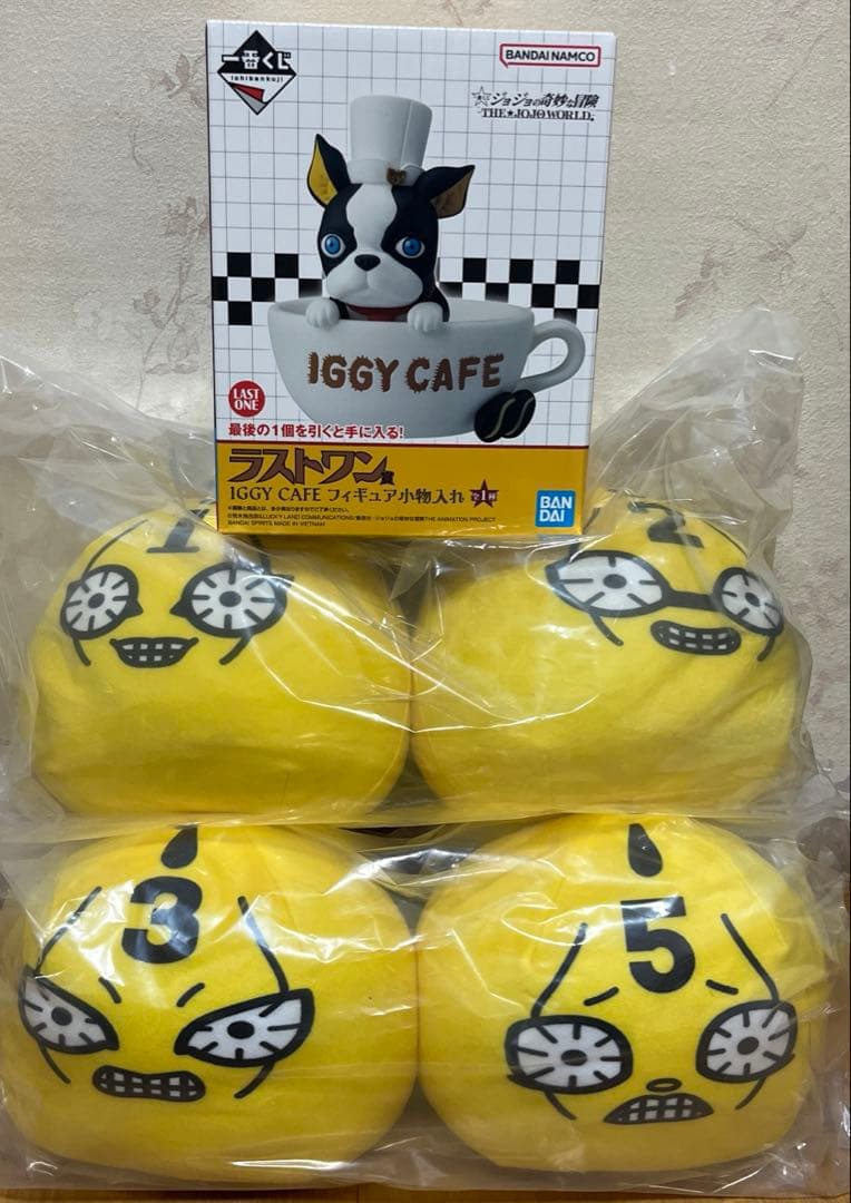 一番くじジョジョワールド　セックス・ピストルズぬいぐるみ　イギー小物入れ