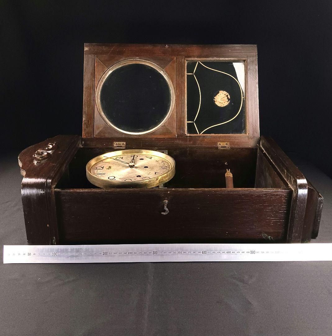 アンティーク 柱時計 壁掛け時計 振り子 ゼンマイ式