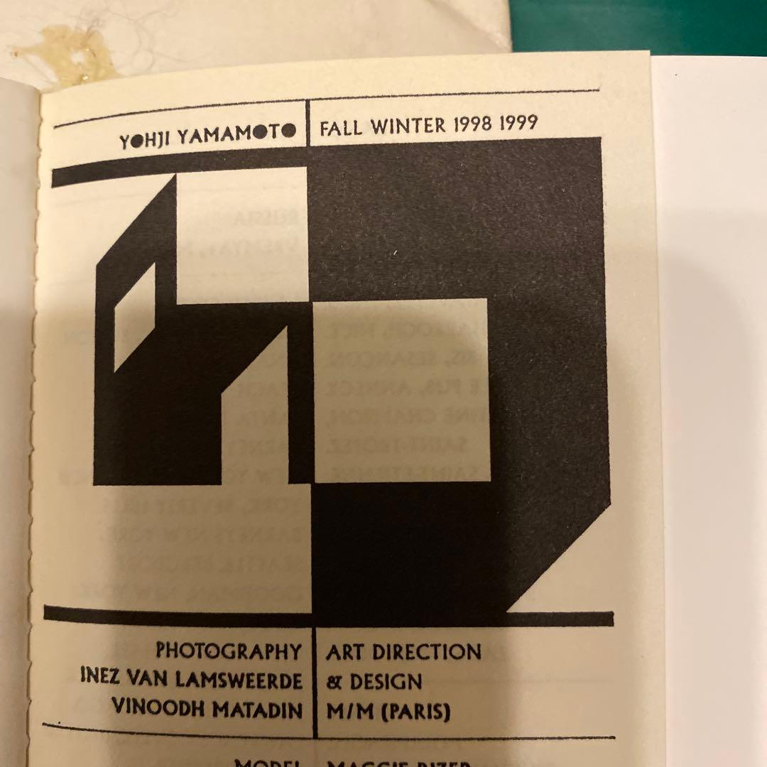 ヨウジヤマモト : 1998-1999秋冬 : ルックブックー希少