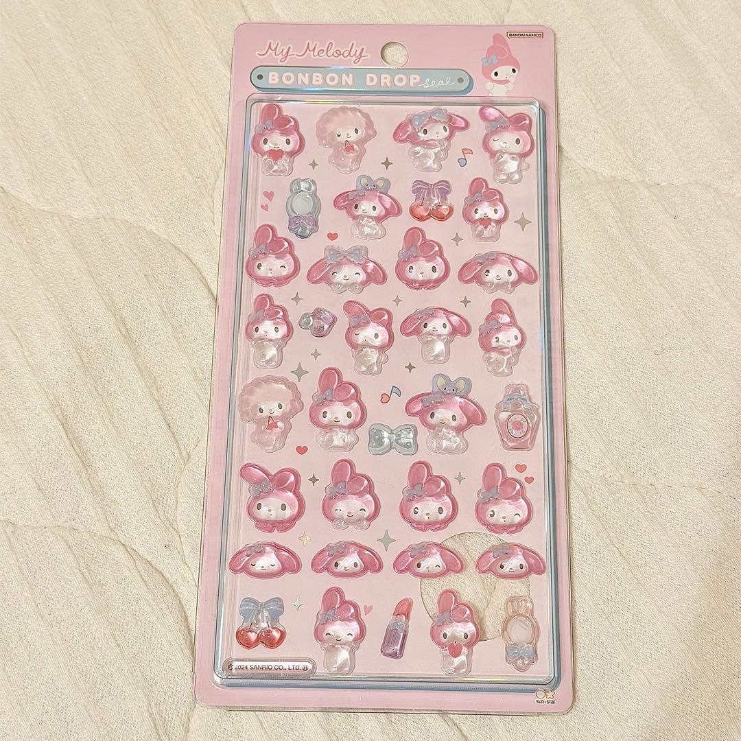 正規品 サンリオ ボンボンドロップシール 第1弾(3種)＆第2弾(3種)セット