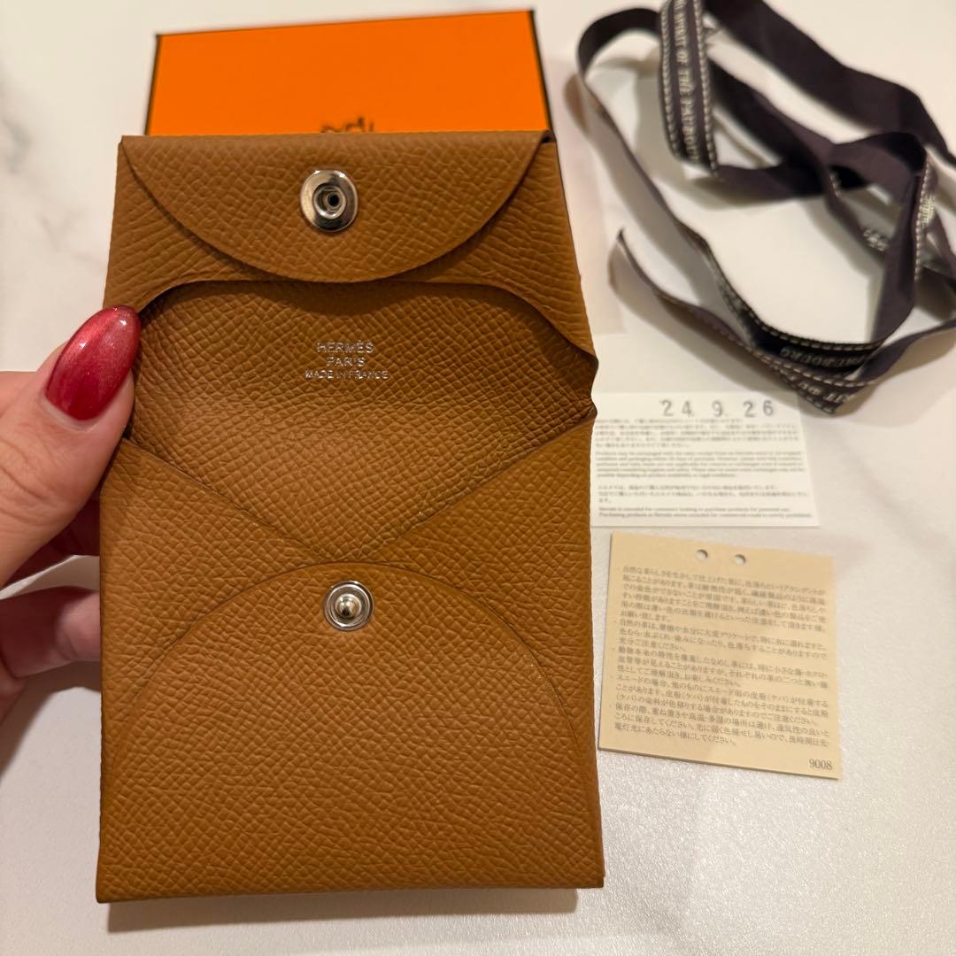 【新品未使用】HERMES エルメス バスティア ケース ゴールド