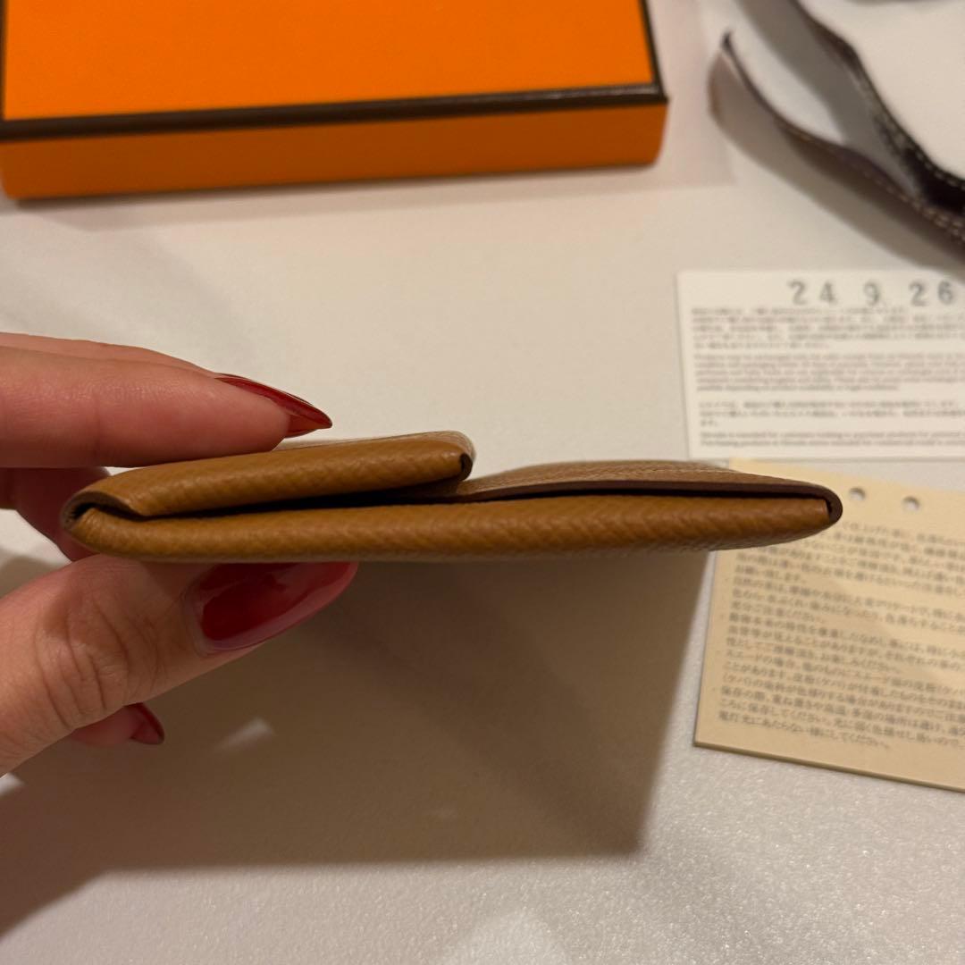 【新品未使用】HERMES エルメス バスティア ケース ゴールド