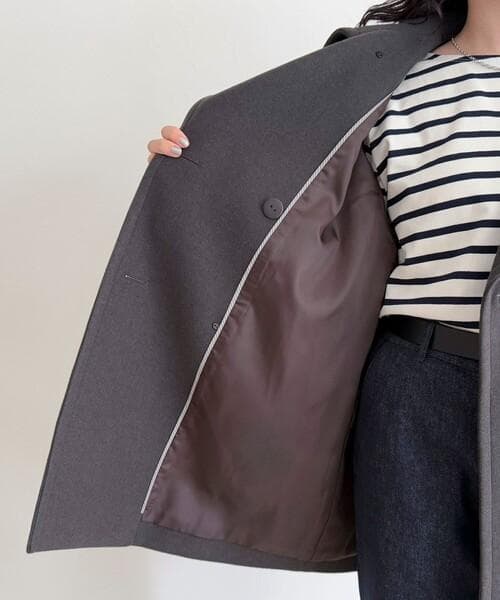 タグ付き 2025AW　fredy emue ウール混ミドル丈Pコート