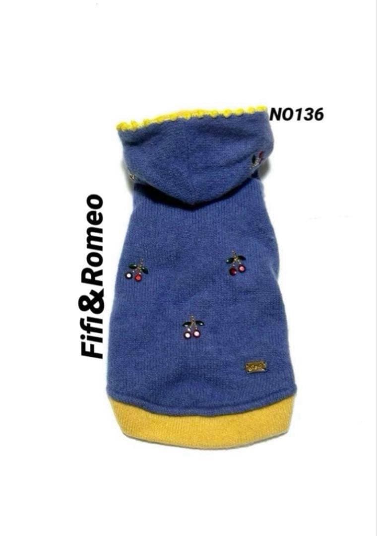 フィフィアンドロメオ 　　　　　　　　　　　カシミヤ チェリーパーカー　パープル