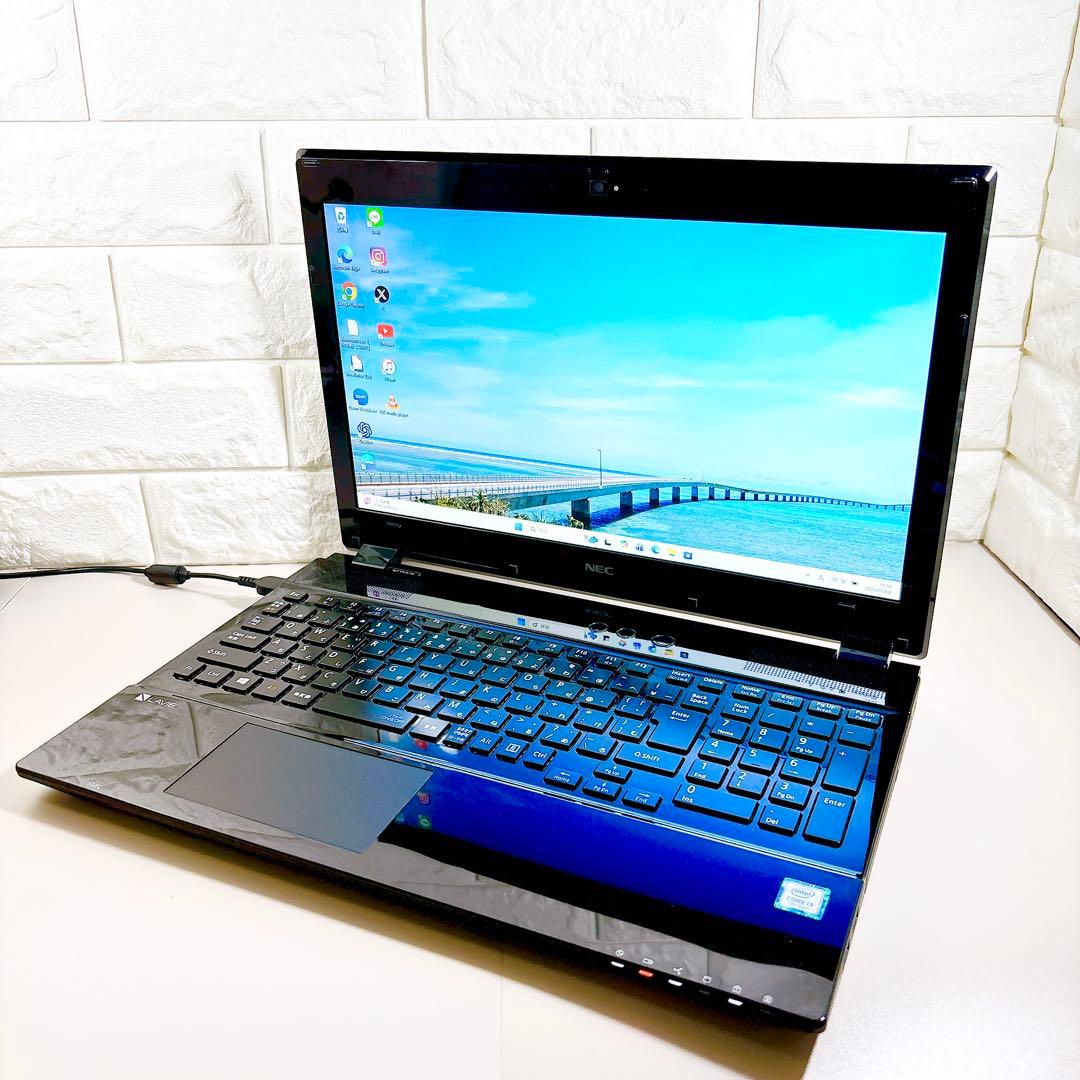 快適動作SSD✨メモリ8GB フルHD 第7世代 カメラ ノートパソコン NEC