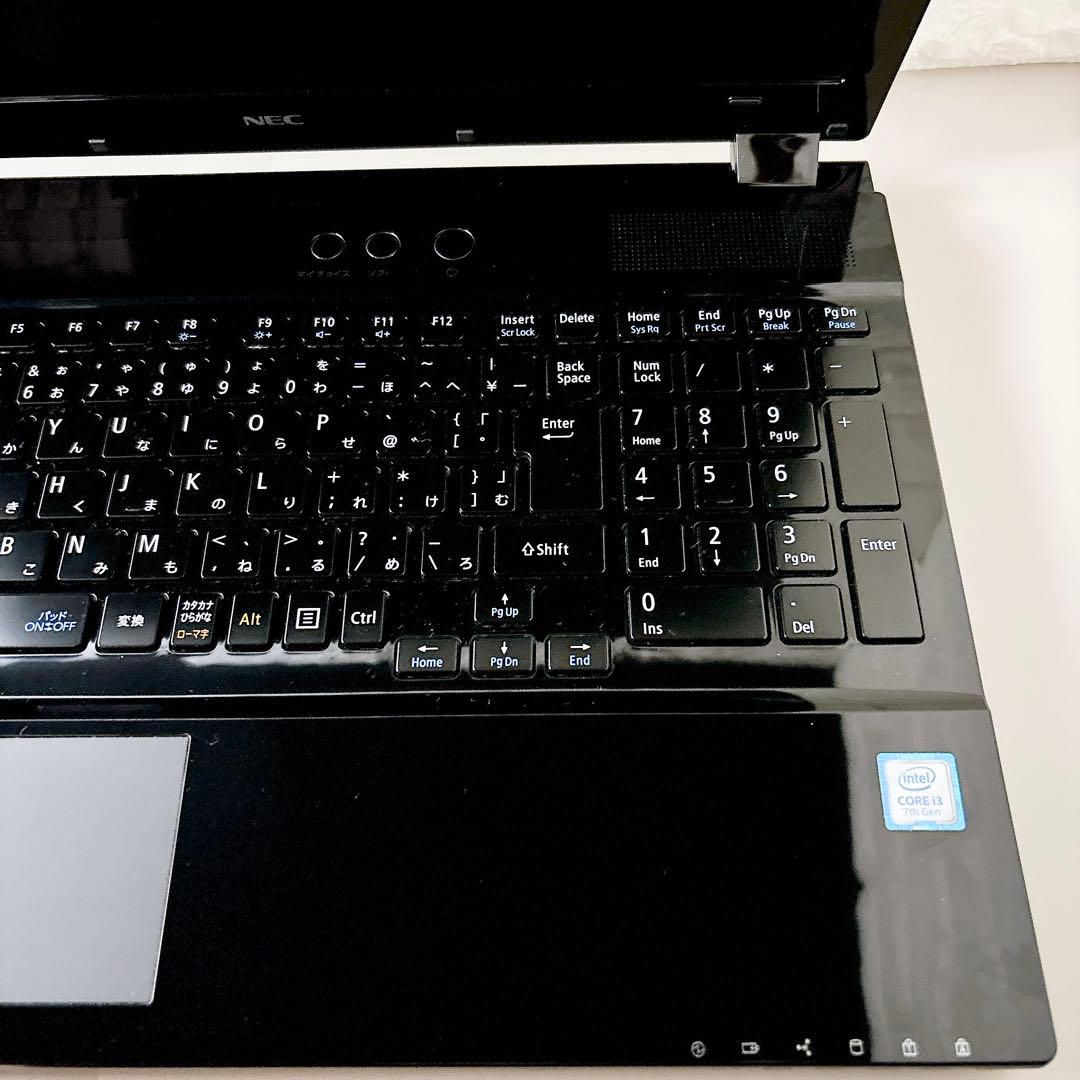 快適動作SSD✨メモリ8GB フルHD 第7世代 カメラ ノートパソコン NEC