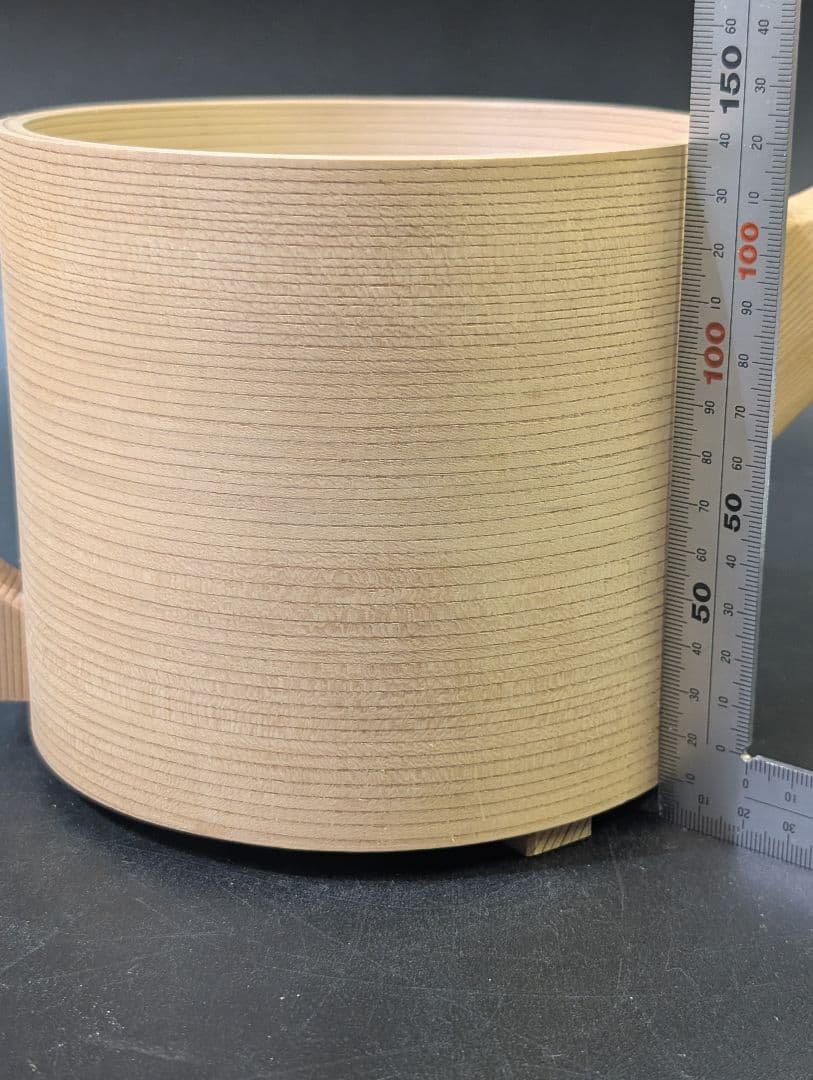 あい 未使用 茶道具 曲水次 水注 曲片口水次 木工芸 紙箱 曲げわっぱ