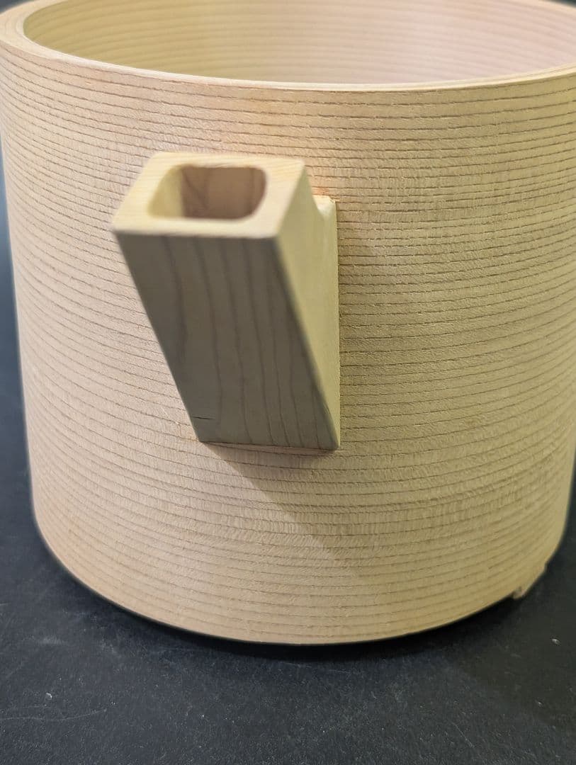 あい 未使用 茶道具 曲水次 水注 曲片口水次 木工芸 紙箱 曲げわっぱ