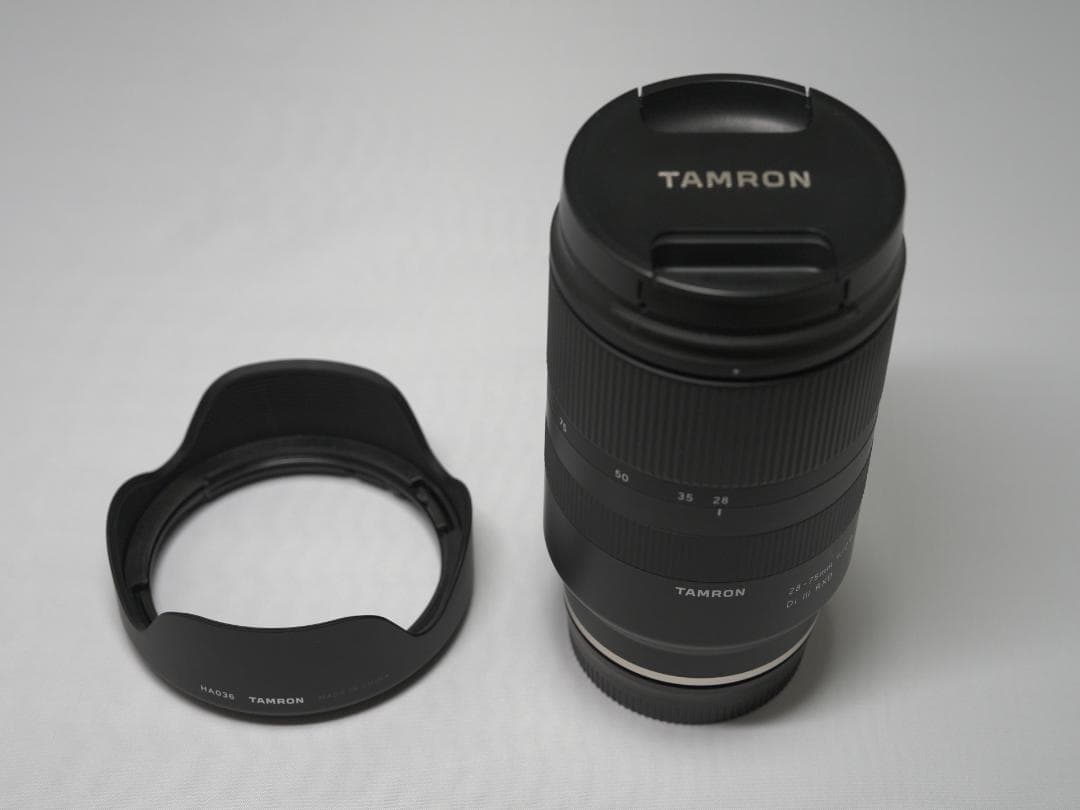 TAMRON 28-75mm F/2.8 Di III RXD　可変ND付き