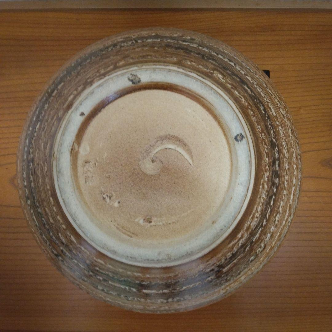 信楽焼　花入　四代立山窯　共箱　栞