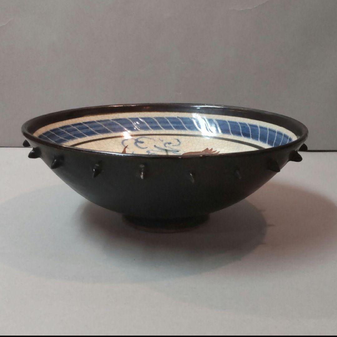 81Z366陶芸 鉢 色絵鉢 中国美術 古美術 骨董 茶道具陶芸