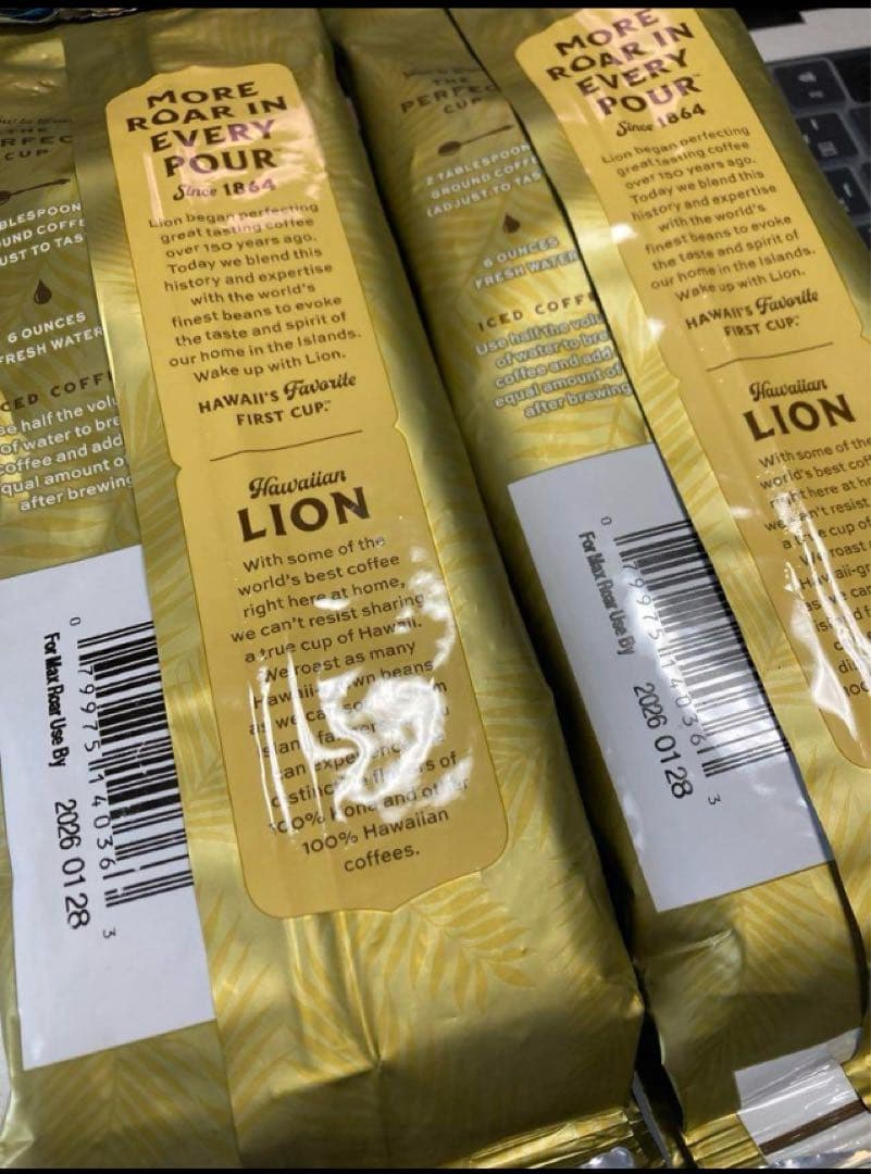 5/14までの掲載！【豆タイプ】ライオンコーヒー コナコーヒー100%