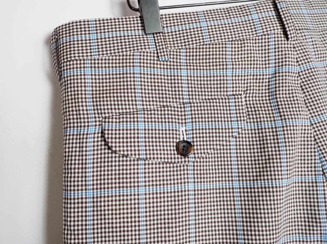 美品 コムデギャルソン オム プリュス チェック サルエル パンツ 209P▲