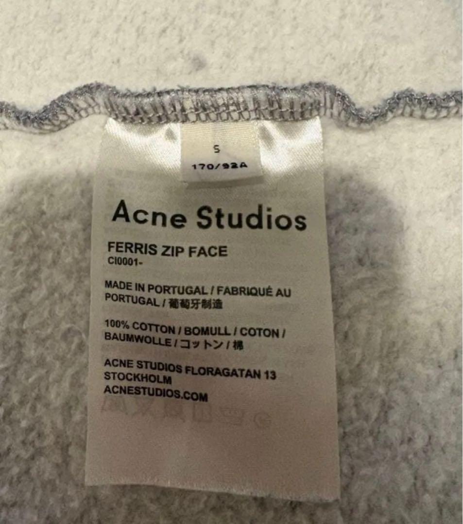 ACNE アクネスタジオ　パーカー　メンズ　フーディ　グレー　S