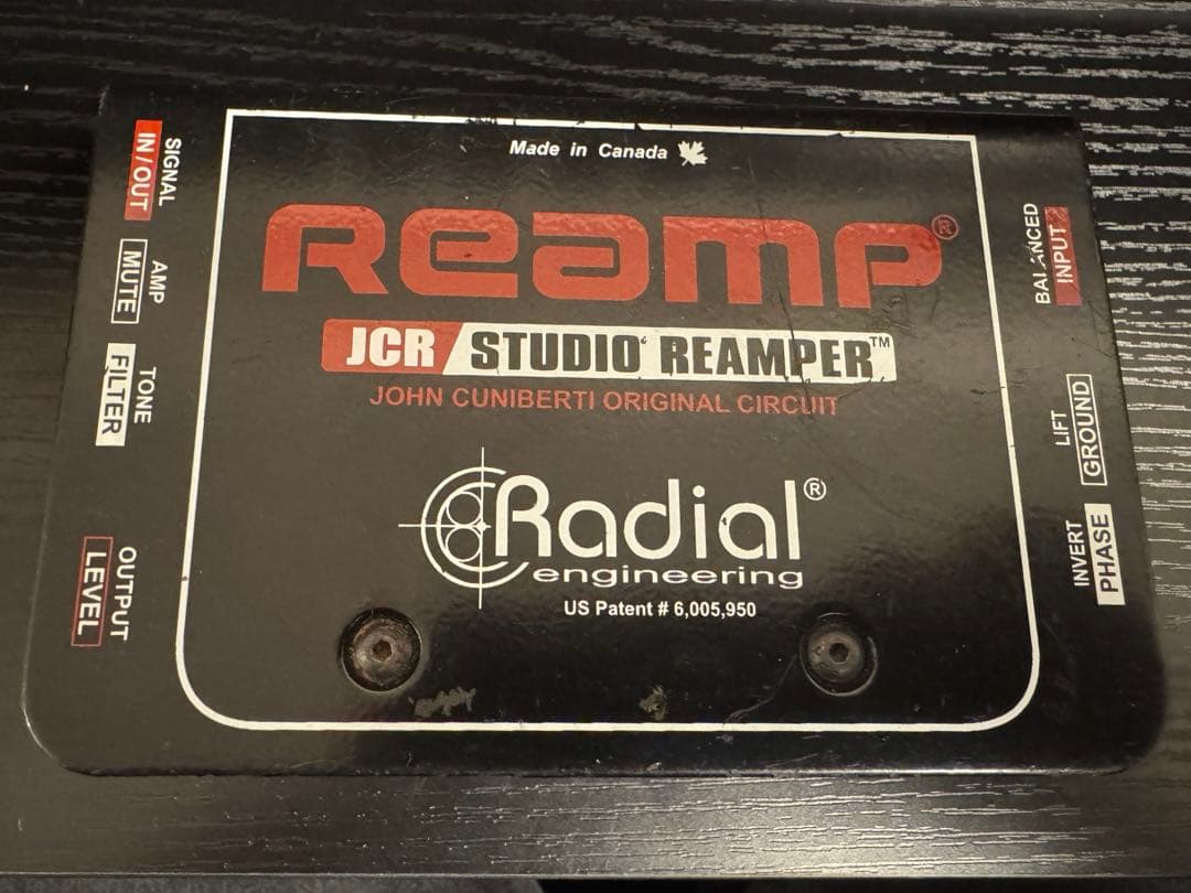 RADIAL（ラジアル）/ Reamp JCR リアンプボックス