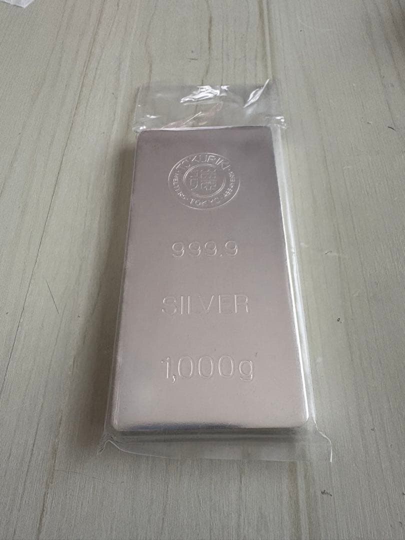 銀製バー 999.9 1000g