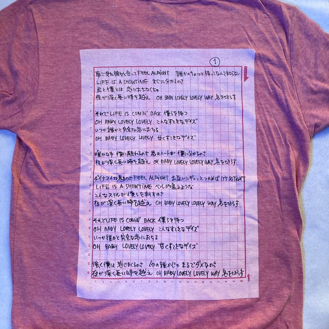 小沢健二　Tシャツ \"LOVELY\" 歌詞tee Mサイズ