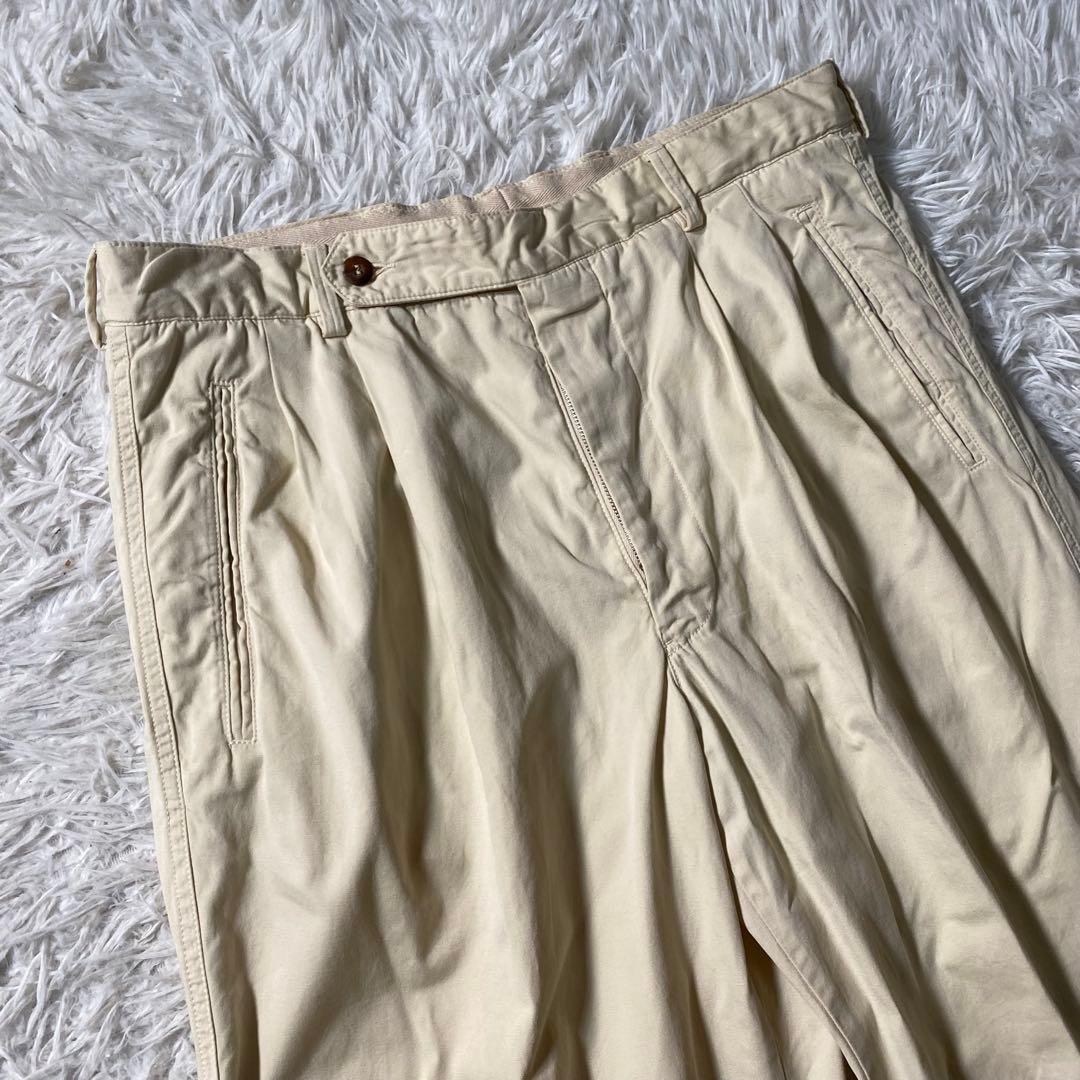 美品】ジョルジオアルマーニ　チノパン　80s〜90s　ヴィンテージ　ワイド　50