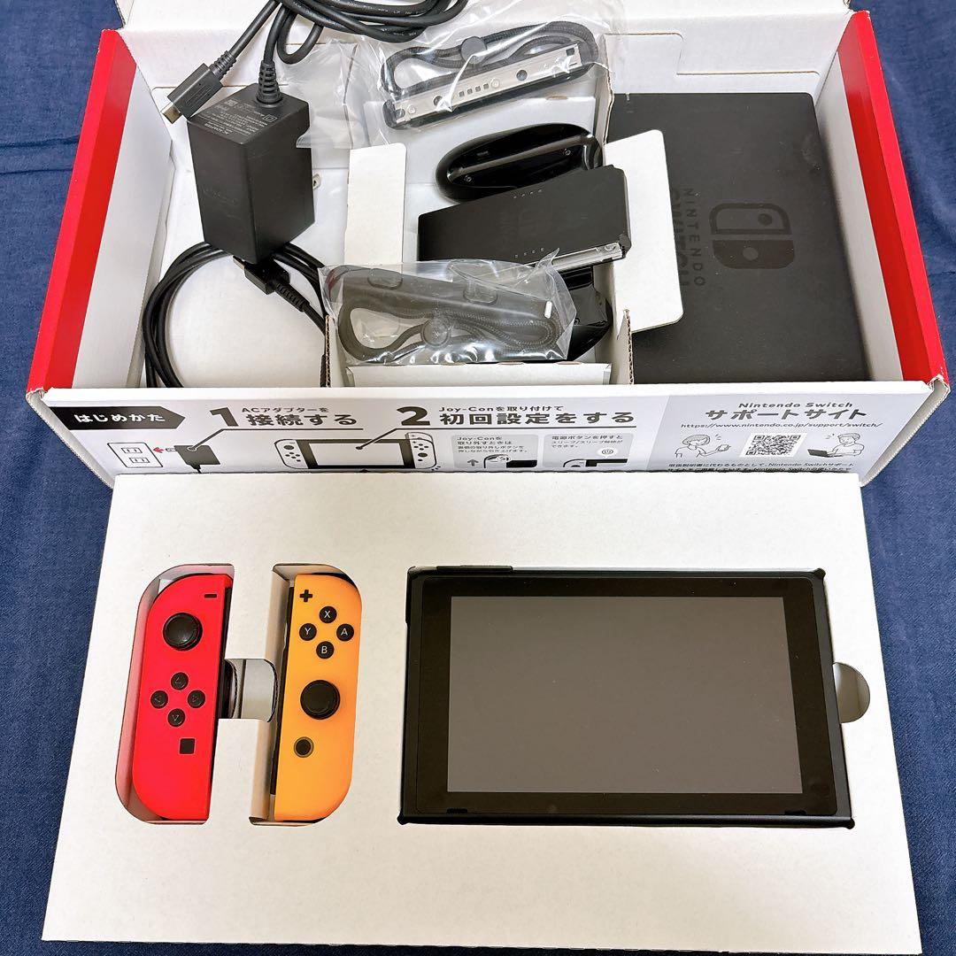 Nintendo Switch 本体 赤/オレンジ Joy-Con付き