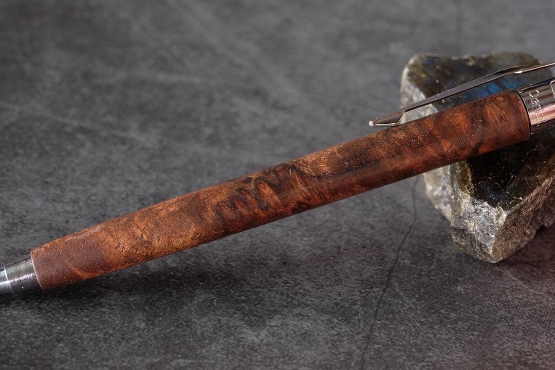 PG5木軸カスタム0180　高村杢工房 製図用シャーペン　クラロウォルナット瘤