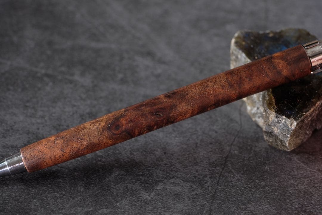 PG5木軸カスタム0180　高村杢工房 製図用シャーペン　クラロウォルナット瘤