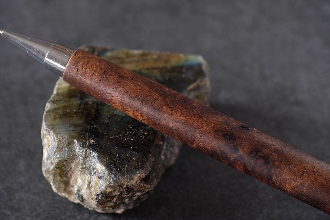 PG5木軸カスタム0180　高村杢工房 製図用シャーペン　クラロウォルナット瘤