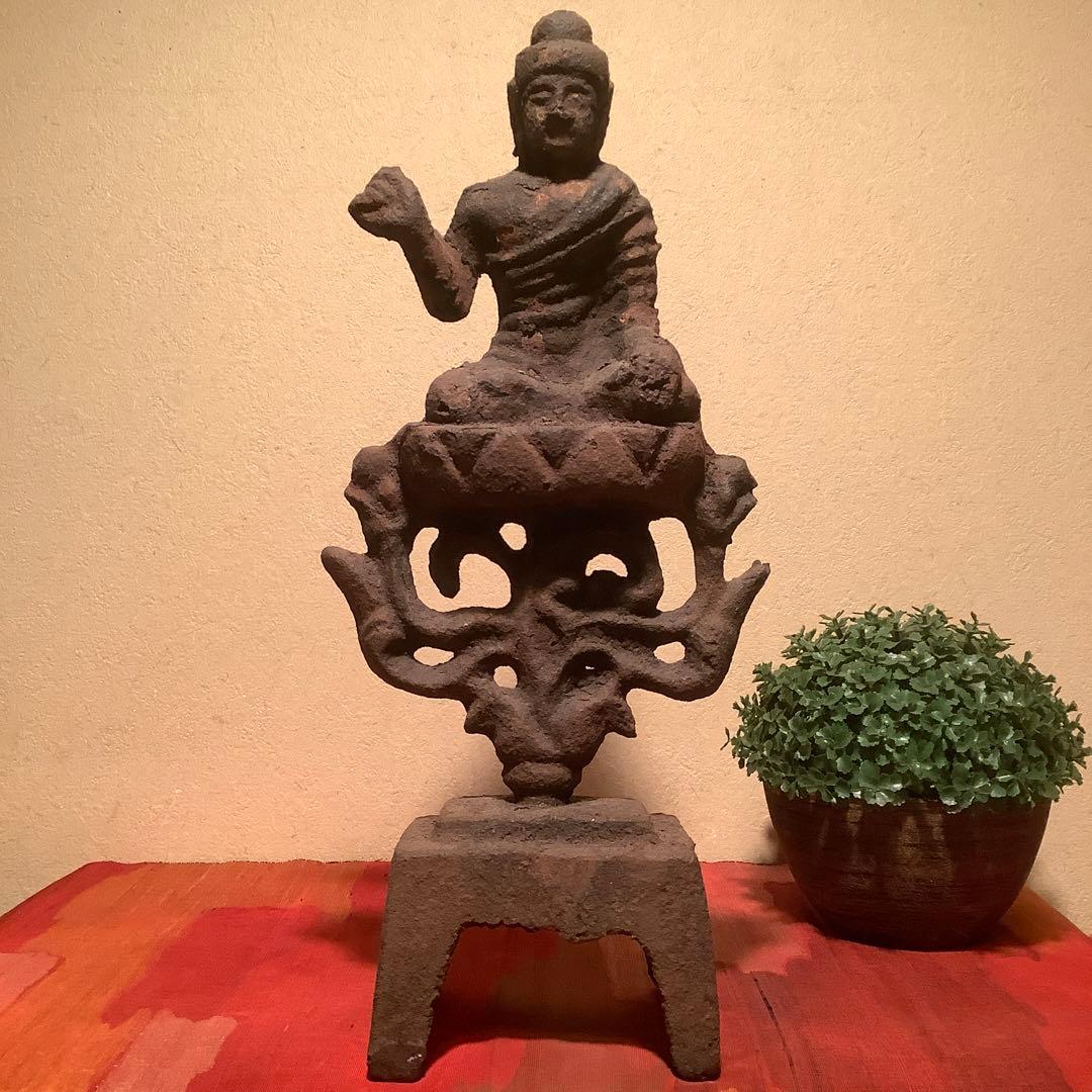 朝鮮・高麗仏「釋迦摩尼像古鉄仏」朝鮮三国・高句麗・百済・新羅・古鉄発掘仏