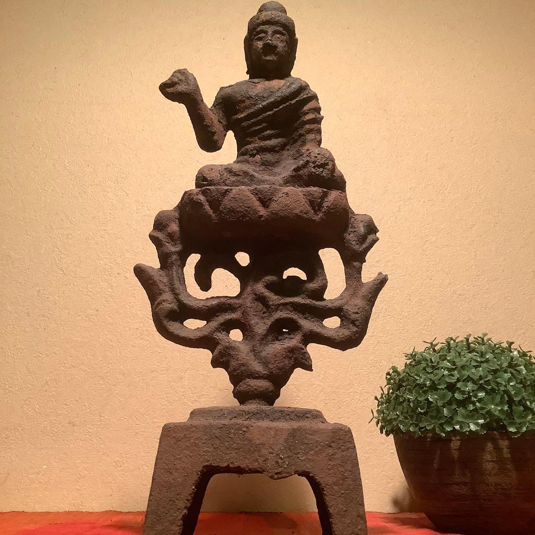 朝鮮・高麗仏「釋迦摩尼像古鉄仏」朝鮮三国・高句麗・百済・新羅・古鉄発掘仏