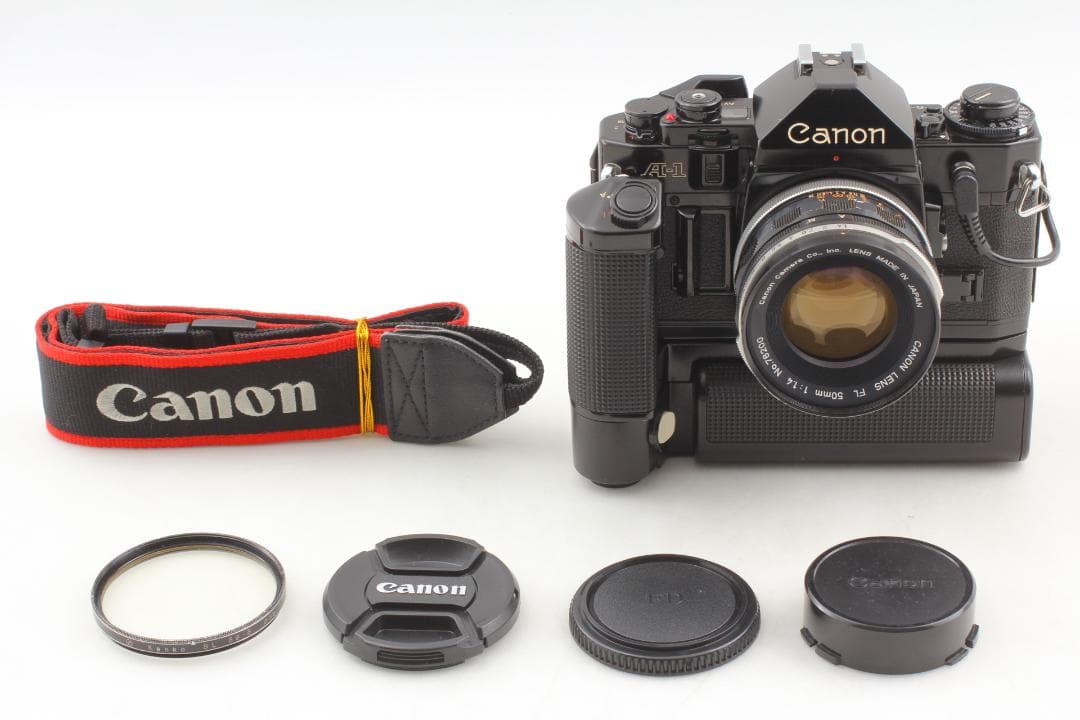 フィルムカメラ Canon A-1 FL 50mm F1.4 MOTOR DRIVE MA