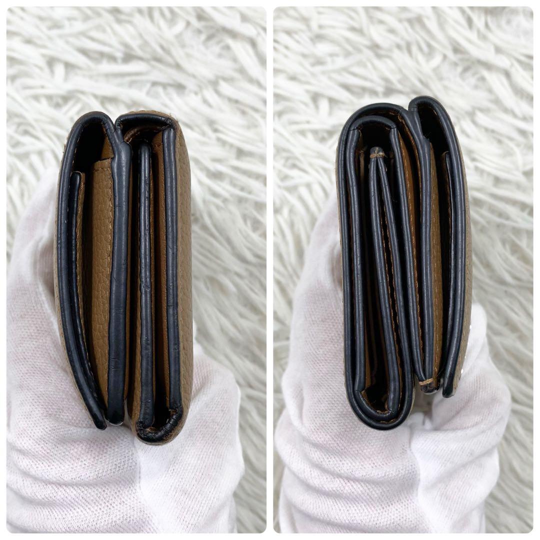 【✨美品 現行✨】ロエベ アナグラム トライフォールド ブラウン 付属品完備