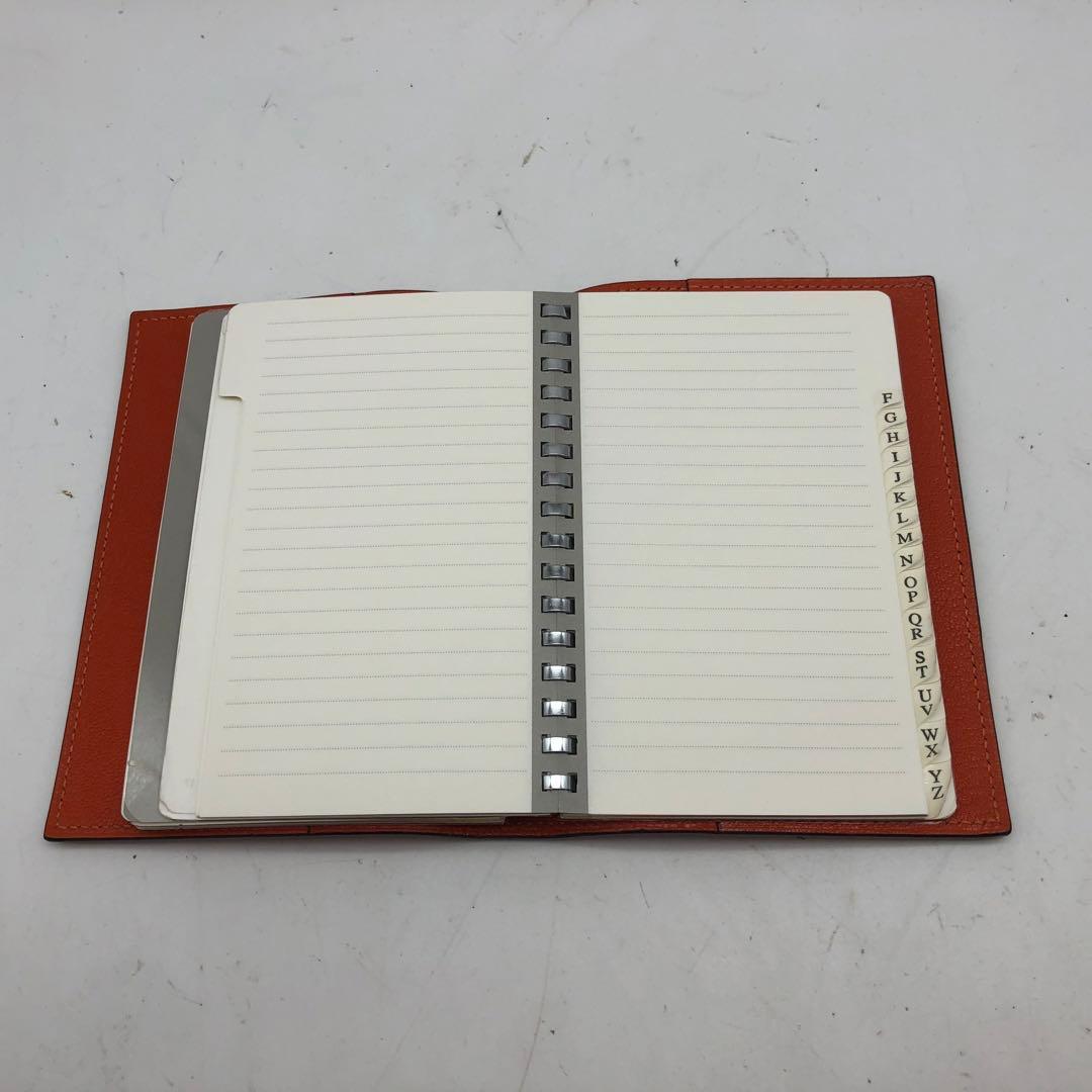 エルメス アジェンダ 手帳 ダイアリー レフィル付 革 EZ243