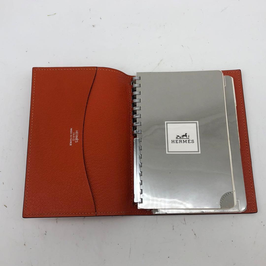 エルメス アジェンダ 手帳 ダイアリー レフィル付 革 EZ243