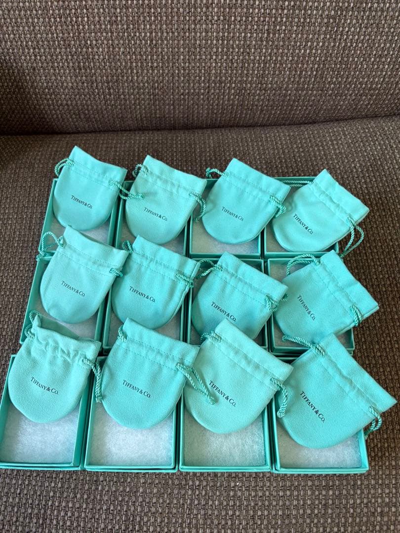 旧型　中古品ティファニー空箱巾着袋12セット