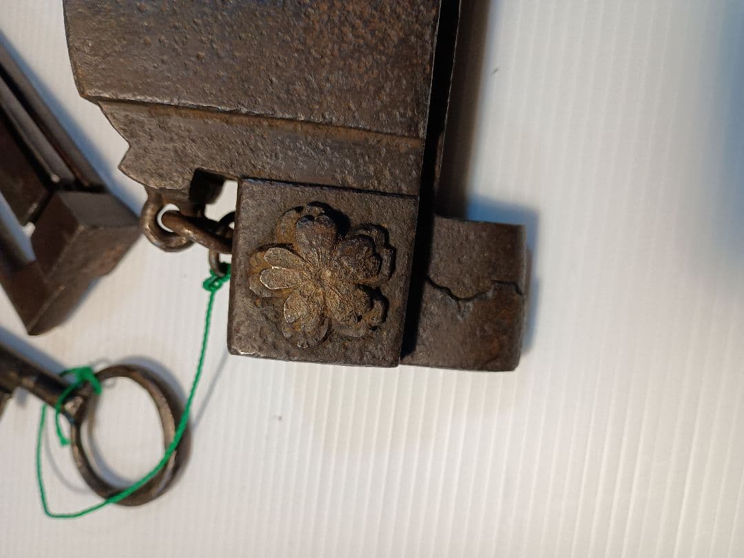 阿波錠前 蔵錠 カジヤバラ住源作 ６枚バネ