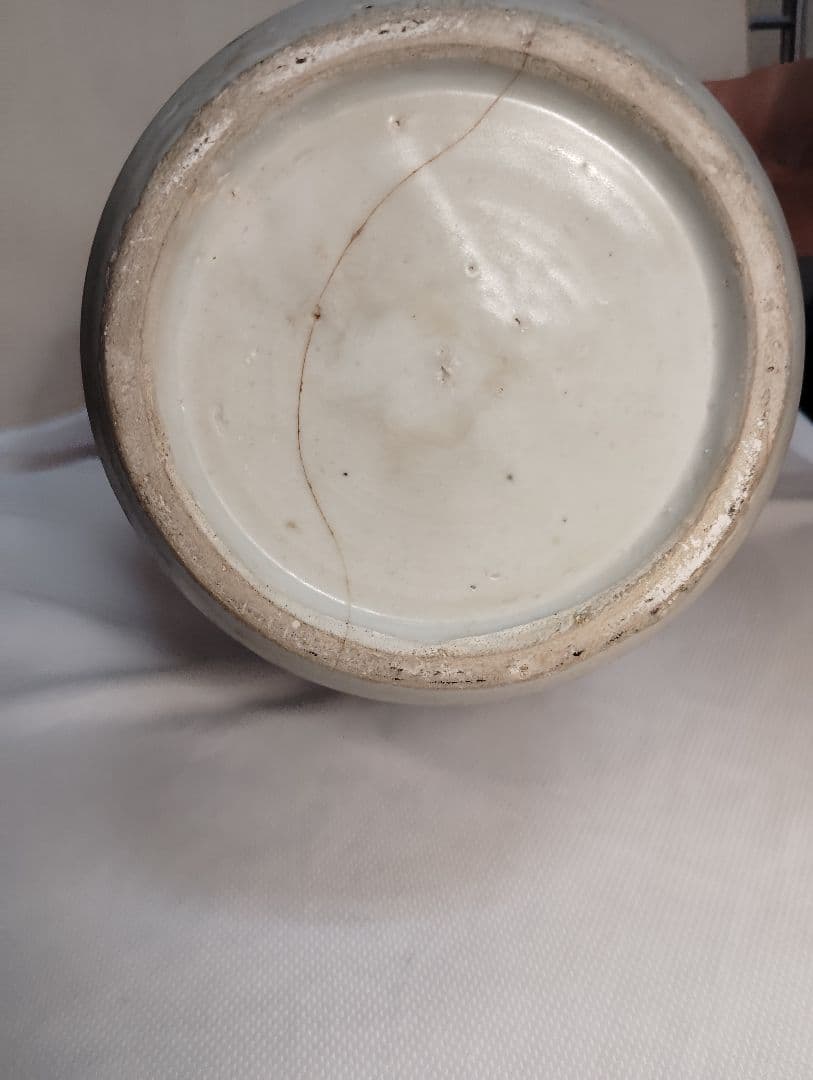 中国李朝 染付龍文壺