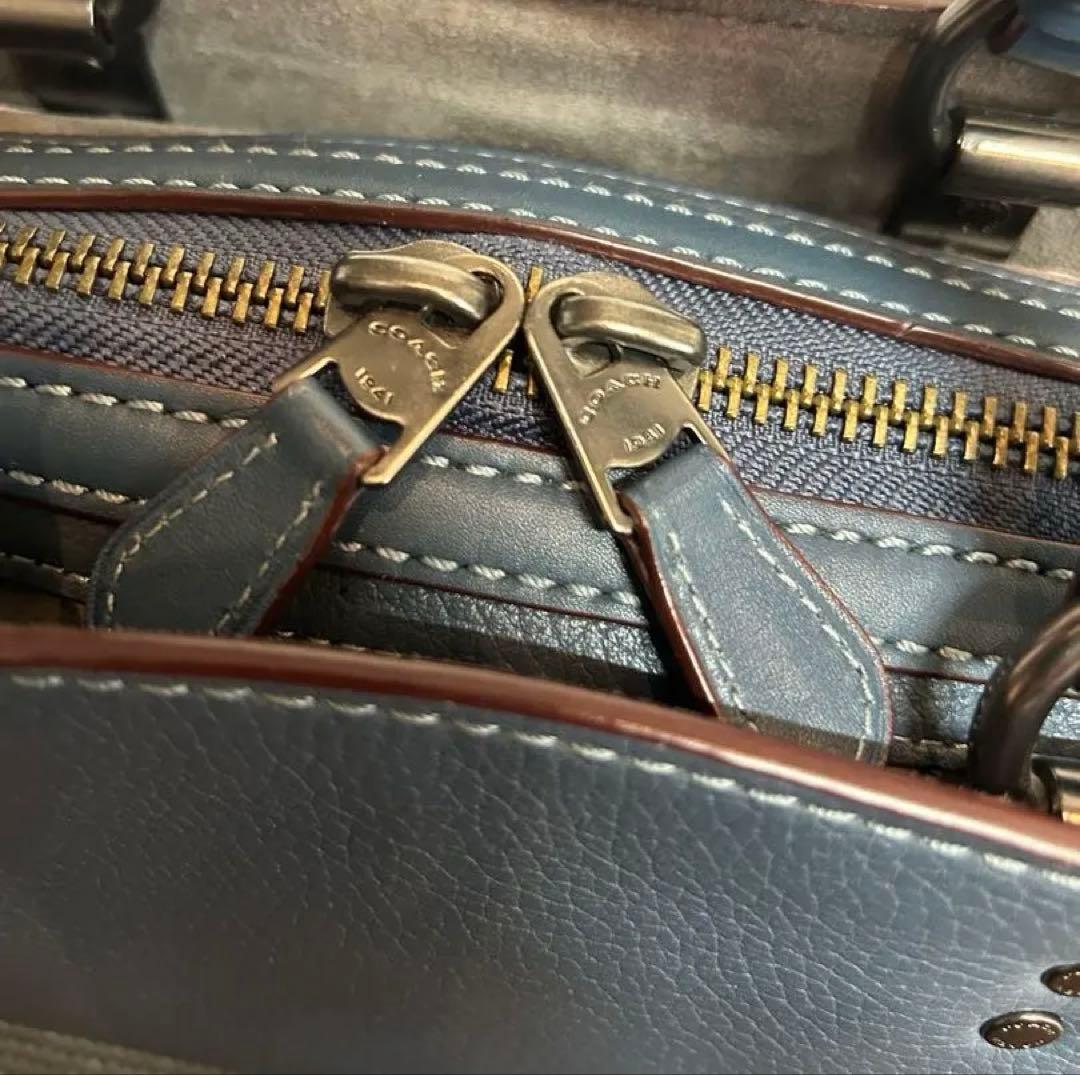 COACH コーチ ローグ ビジネスバッグ ブリーフケース グラブタン 本革
