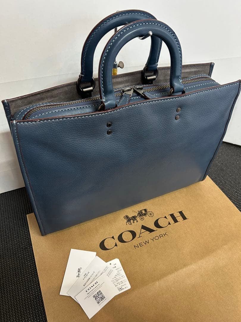 COACH コーチ ローグ ビジネスバッグ ブリーフケース グラブタン 本革