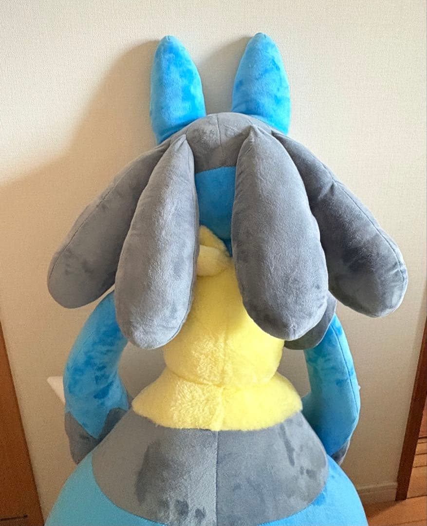 等身大 ルカリオぬいぐるみ タグ付き