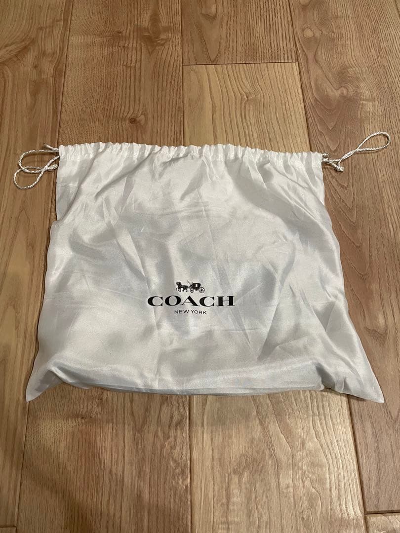 COACH ブラック レザー クラッチバッグ