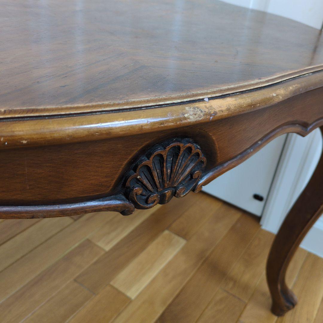 【送料はこちら持ち☆】アンティーク木製クラッシックテーブル　エレガント