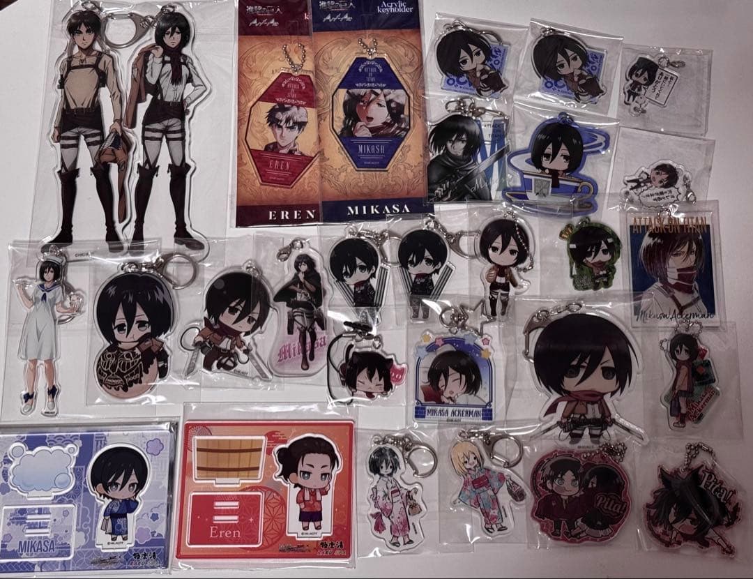 進撃の巨人 ミカサ エレン アクキー ラバスト コースター まとめ売り