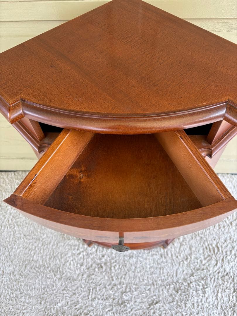 【イタリア製 象嵌細工 コーナーキャビネット】アンティーク調 インテリア家具